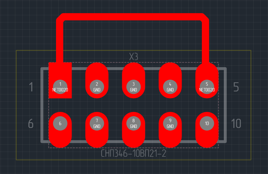 Рис. 3 Трек с требуемой траекторией