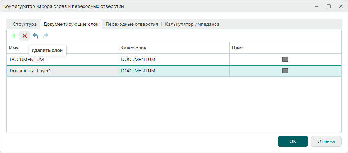 Рис. 4 Удаление документирующего слоя