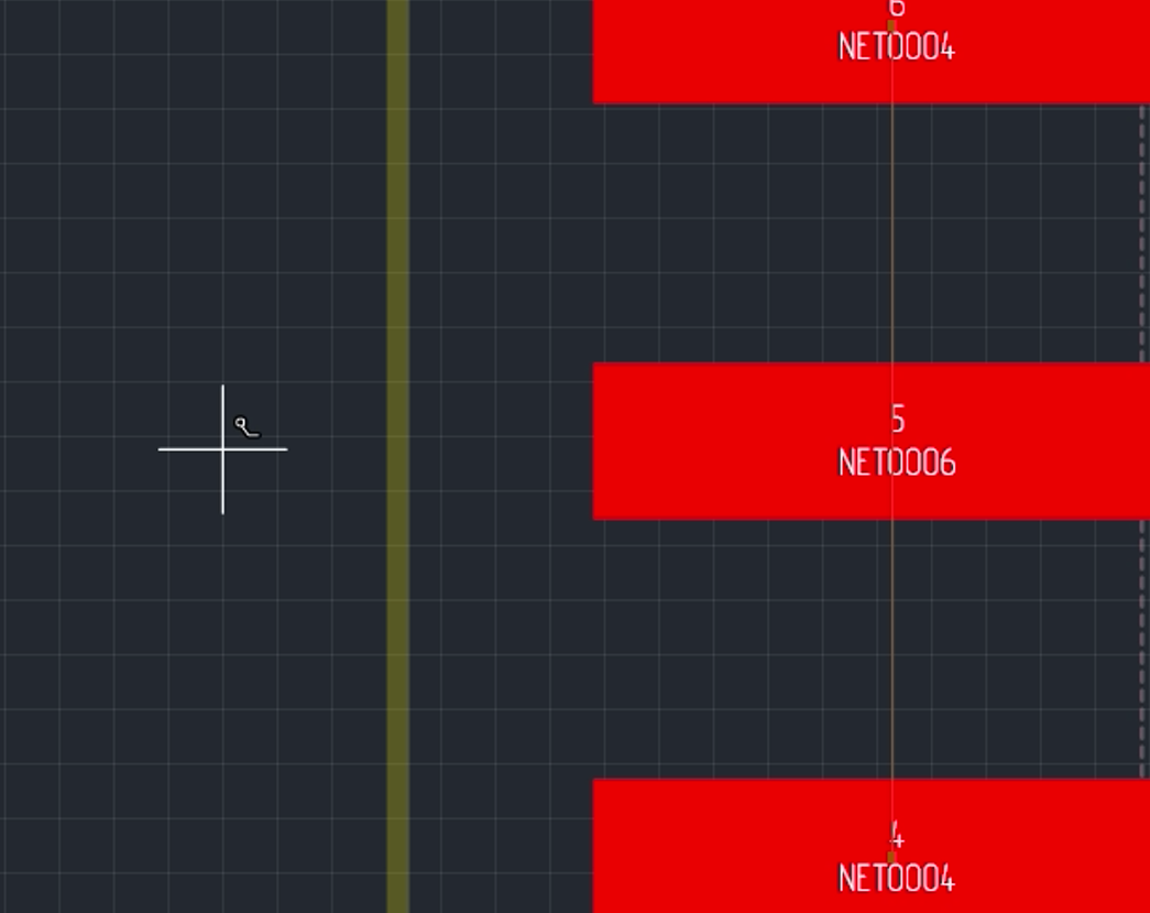 Рис. 1 Вид курсора при использовании инструмента «Разместить трек»