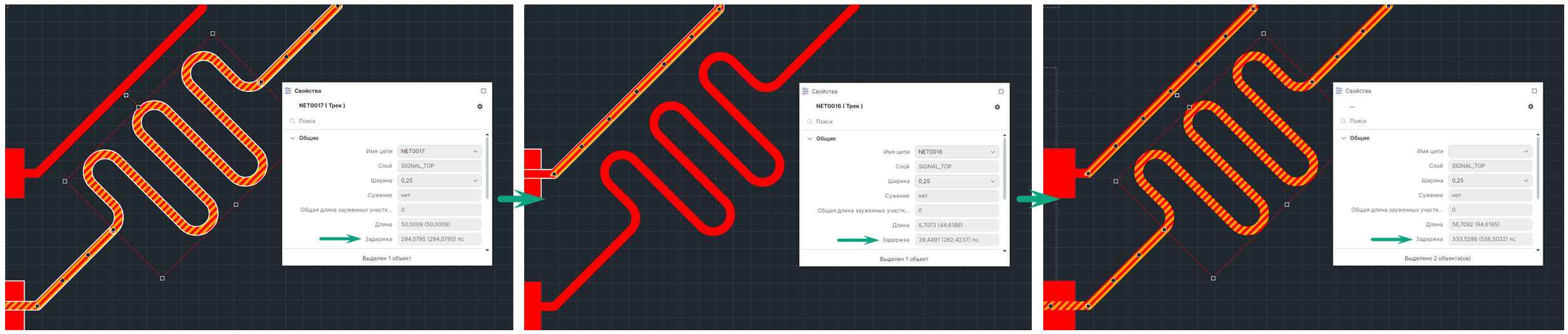 Рис. 1 Сумма задержек выбранных элементов