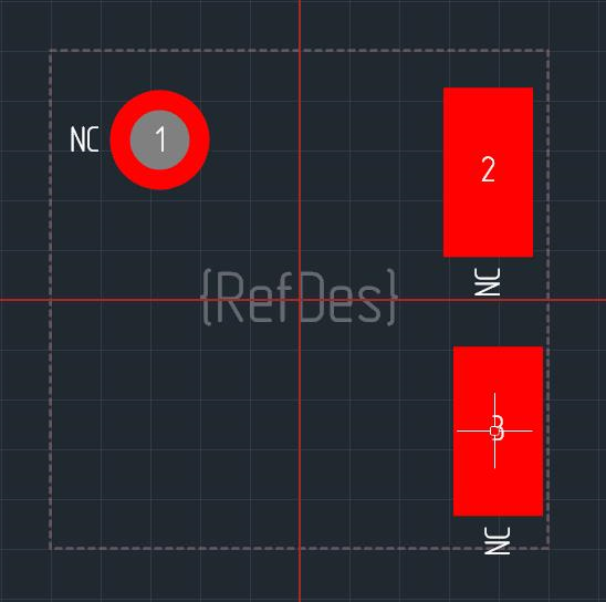 Рис. 4 Завершение размещения контактной площадки