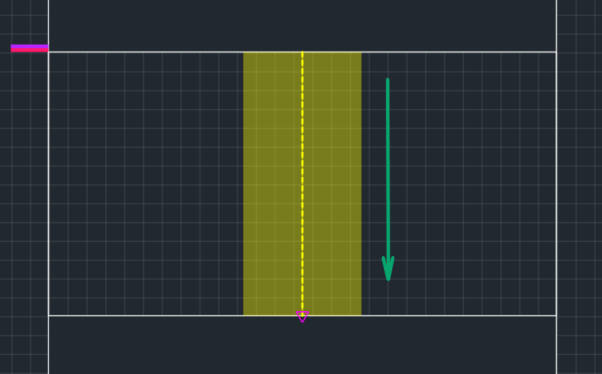 Рис. 5 Завершение размещения линии сгиба