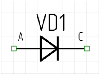 Рис. 1 УГО компонента