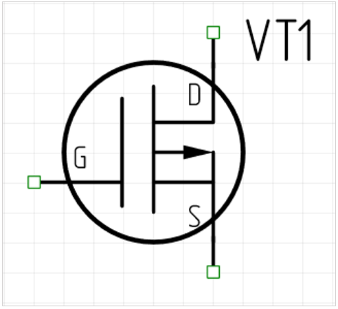 Рис. 1 УГО компонента