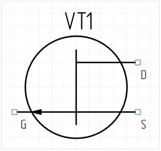 Рис. 1 УГО компонента