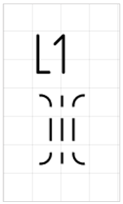 Рис. 1 УГО 
компонента