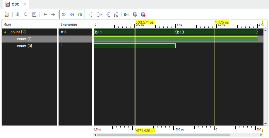 Рис. 3 Расположение кнопок для перемещения курсора